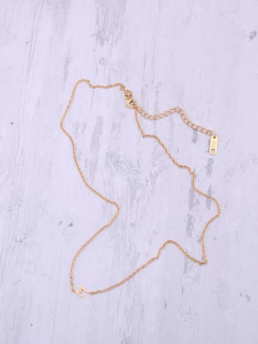 GROSE Titanium With Gold Plated Simplistic Irregular Necklaces 1