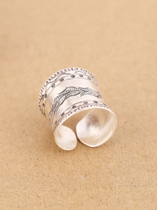 Peng Yuan Retro Personalized Silver Handmade Ring 2