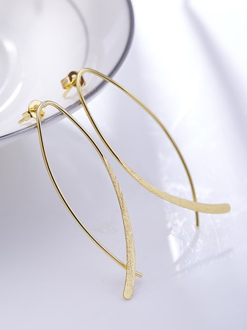 Golden Exquisite Geometric Shaped Drop Earrings