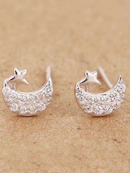 Peng Yuan Moon Star stud Earring 0