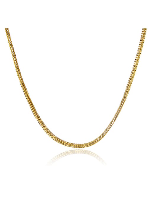 Yi Heng Da Women Exquisite 24K Gold Plated Geometric Shaped Necklace 0