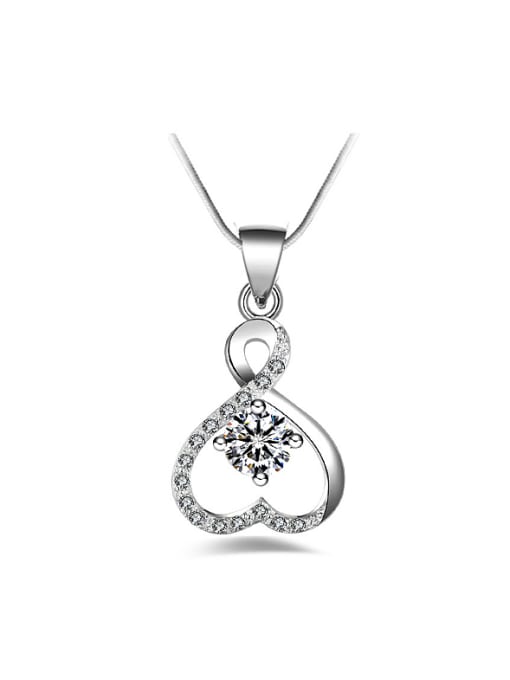 Ya Heng Fashion Hollow Heart Cubic Zirconias Necklace