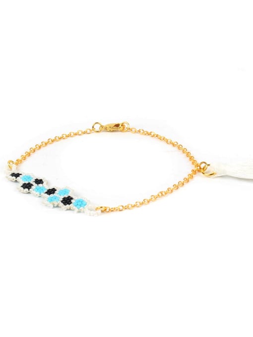 HB546-A Western Style Handmade Alloy Tassel Bracelet