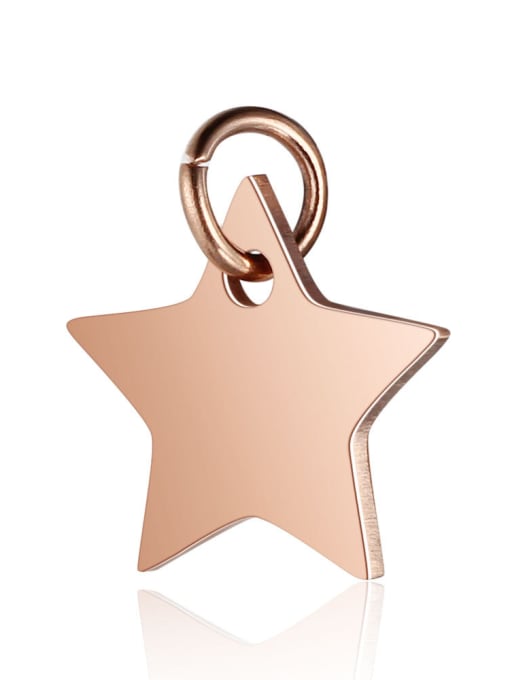 XT461R-rose gold Stainless Steel With Gold Plated Classic Star Charms