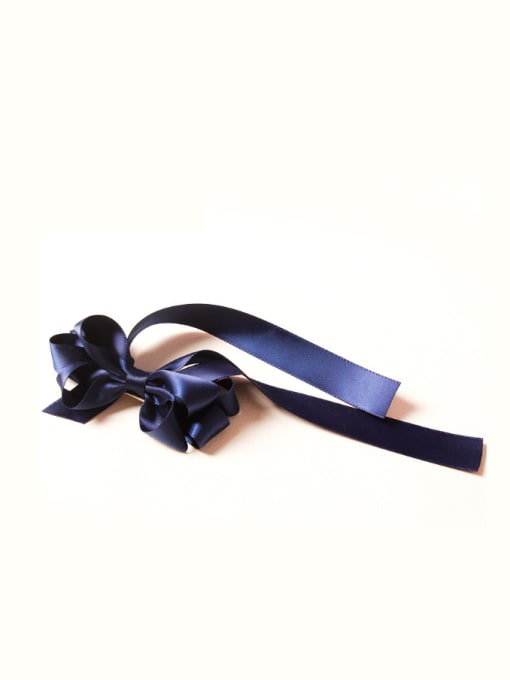 Royal Blue Bow Ribbon Hair fascinator