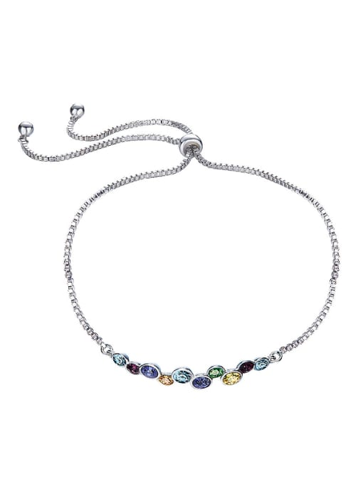 multi-color Simply Style S925 Silver Bracelet