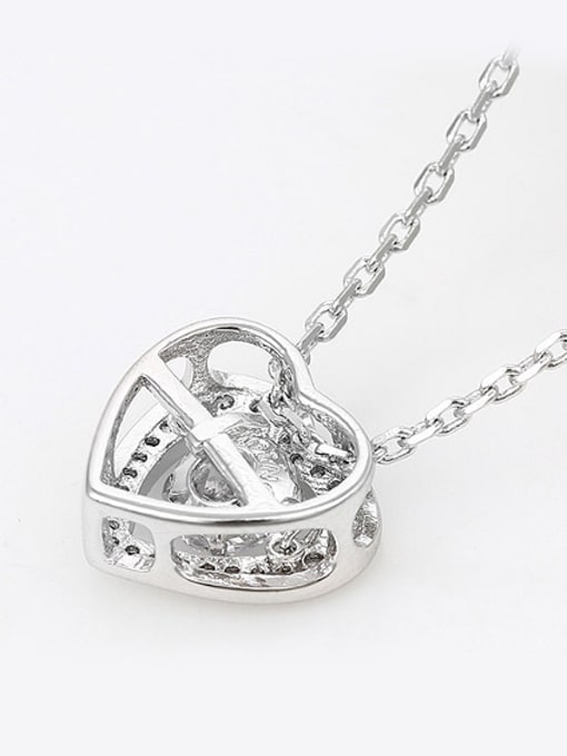 XP Fashion Zircon Heart-shaped Necklace 2