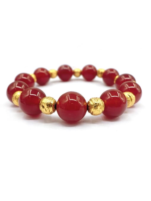 Neayou Women Elegant Red Carnelian Stone Bracelet 1