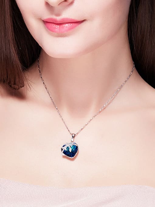 CEIDAI 2018 2018 2018 2018 2018 2018 S925 Silver Heart-shaped Necklace 1