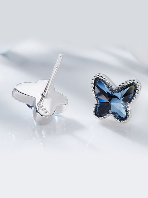 CEIDAI S925 Silver Butterfly-shaped stud Earring 2