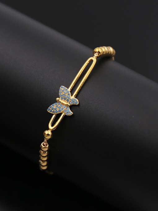 Golden Butterfly Stretch Bracelet