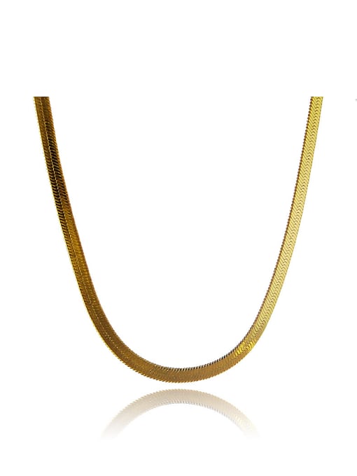 Yi Heng Da Women Geometric Shaped 24K Gold Plated Copper Necklace 0