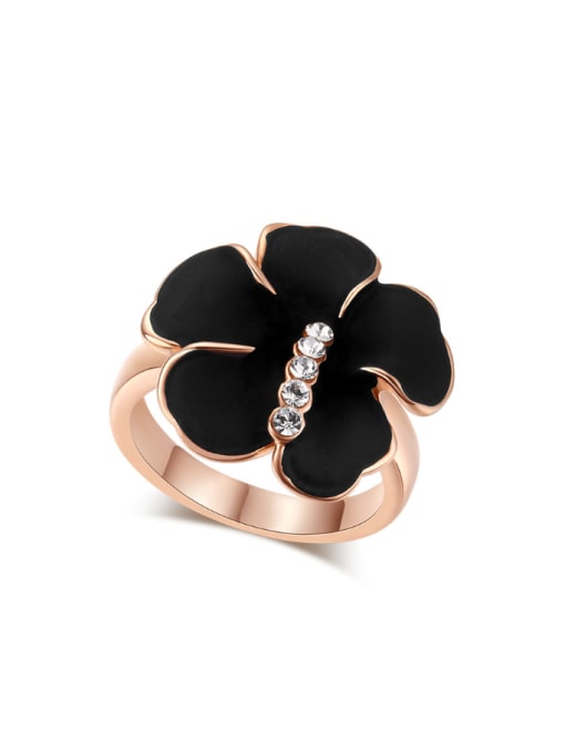 ZK Noble Hot Selling Retro Style Flower Shaped Ring 0