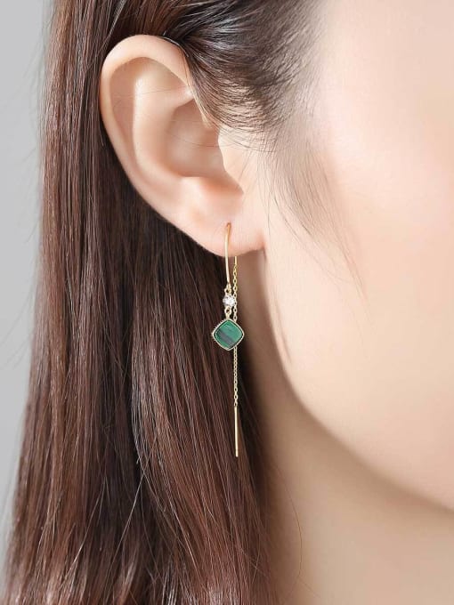 CCUI Sterling Silver with natural turquoise ear studs 1
