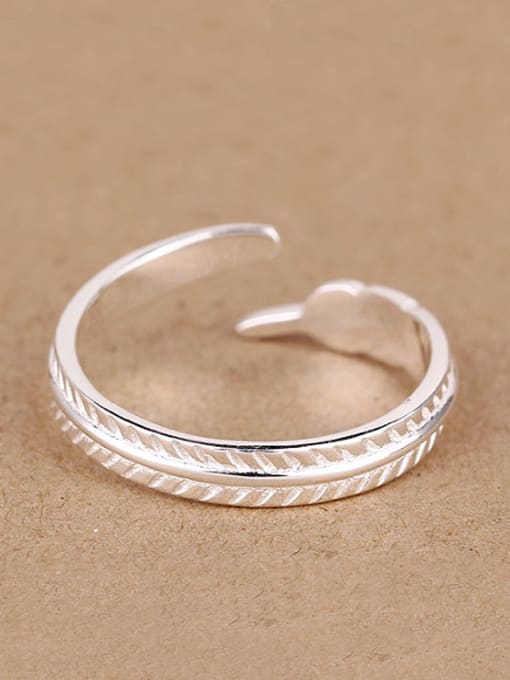 Peng Yuan Simple Feather Opening Midi Ring 0