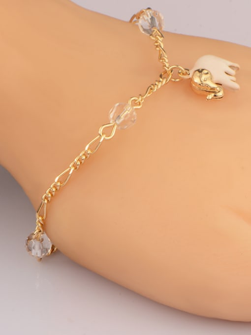 Days Lone 18K Gold Plated Beads Elephant Bracelet 1