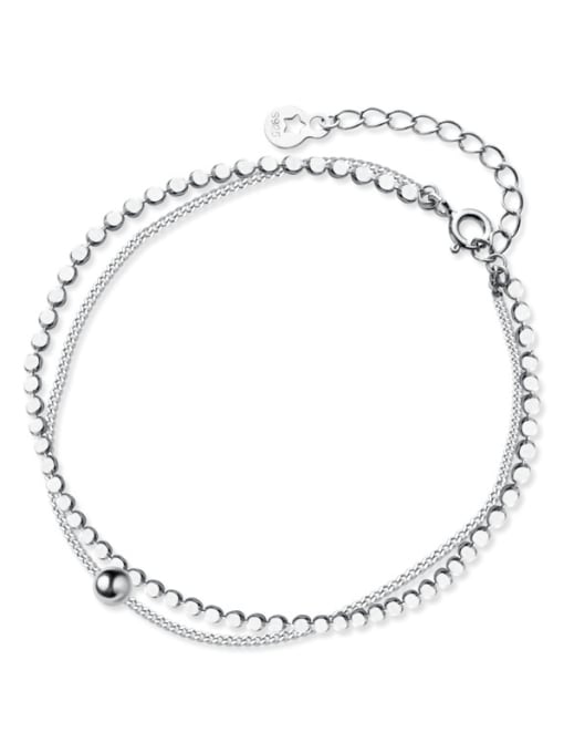 Rosh 925 Sterling Silver With Platinum Plated Fashion Round Bracelets 0