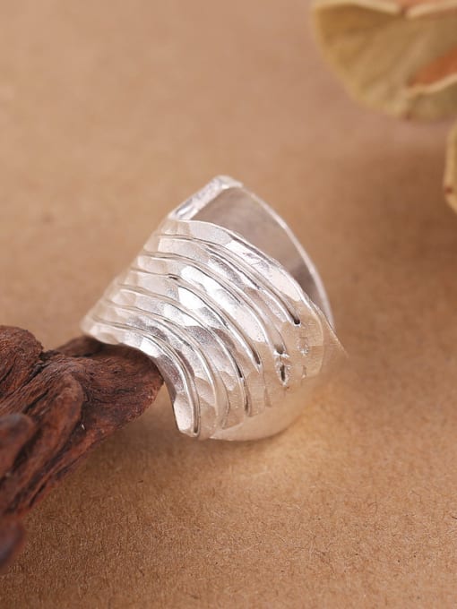 Peng Yuan Personalized Wave Silver Handmade Ring 1