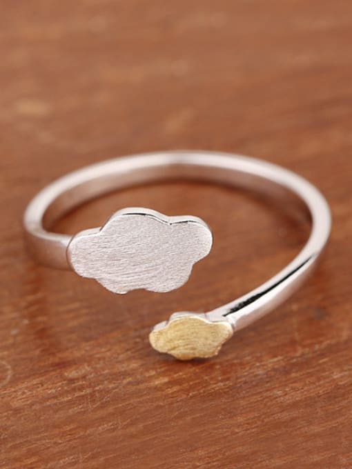 Peng Yuan Clouds shaped Opening Midi Ring 1