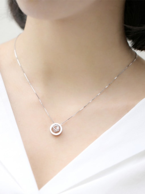 Peng Yuan Zircon-studded Cube Ring Necklace 1
