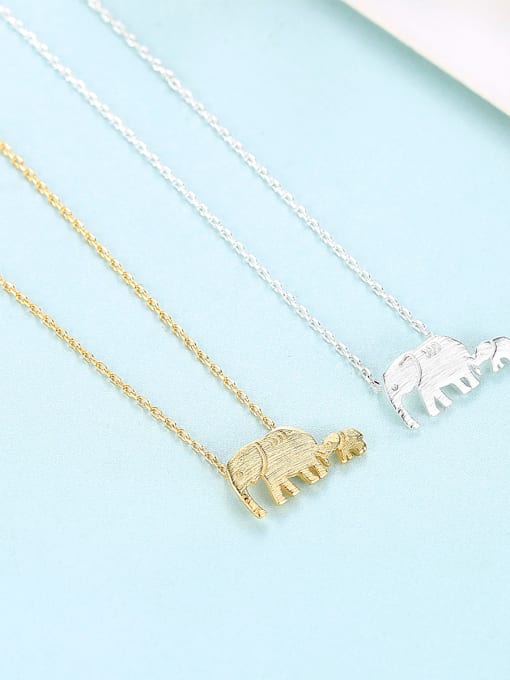 CCUI Sterling silver animal cute elephant necklace 2