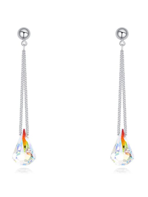QIANZI Fashion Water Drop austrian Crystals Alloy Drop Earrings 1