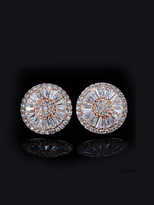 L.WIN Lovely Round Stud Cluster earring 0