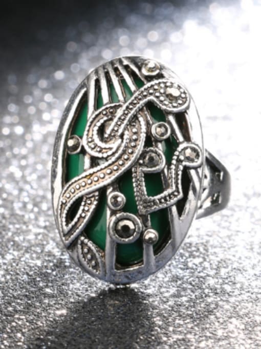 Gujin Bohemia style Musical Notes Resin Rhinestones Ring 4