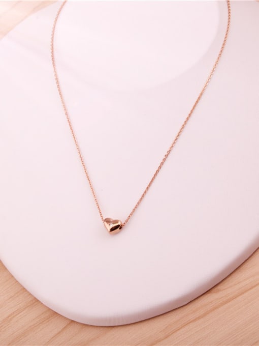 GROSE Simple Style Heart-shape Pendant Necklace 1