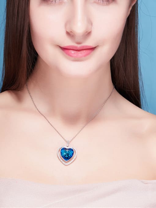 CEIDAI 2018 2018 2018 2018 2018 Heart-shaped austrian Crystal Necklace 1