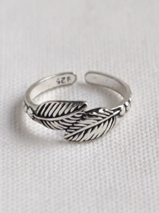 MINI STUDIO Custom Feather Band band ring with 925 silver