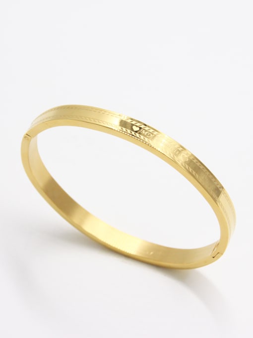 YUAN RUN Personalized Stainless steel Gold   Bangle   59mmx50mm 0