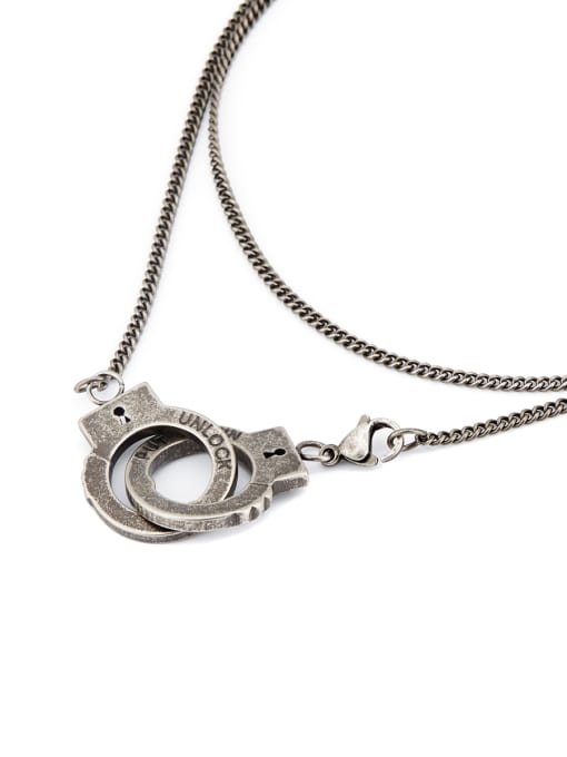 David Wa Personalized style with Silver-Plated Titanium necklace