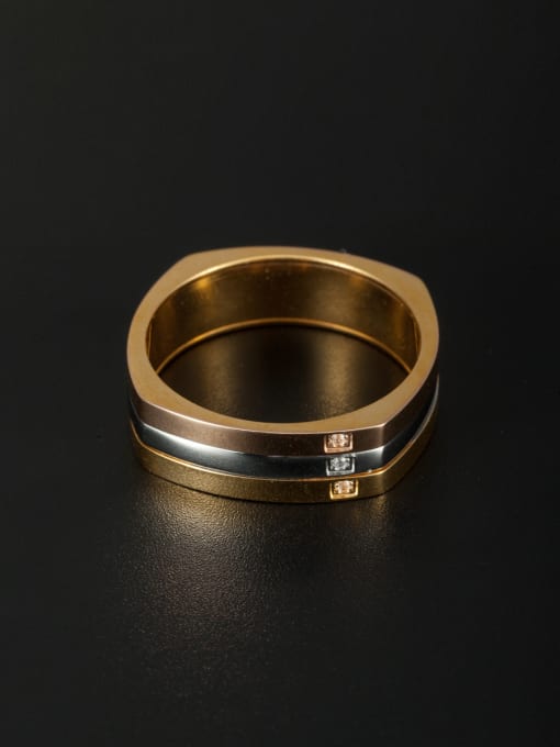 Jennifer Kou Stainless steel Multi-Color Rhinestone Beautiful Ring 6-9# 1