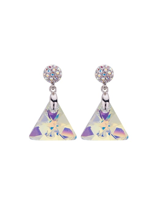 Guurachi Triangle Drop drop Earring with Zinc Alloy austrian Crystals 0