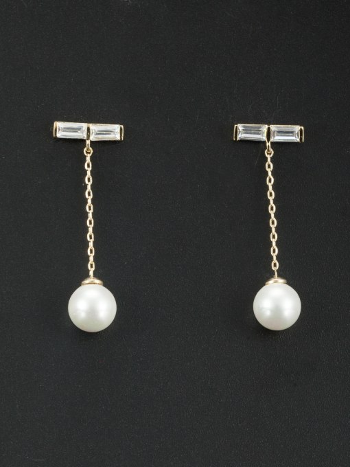 LB RAIDER Model No LYE334542B Blacksmith Made Gold Plated Pearl Round Drop drop Earring 0