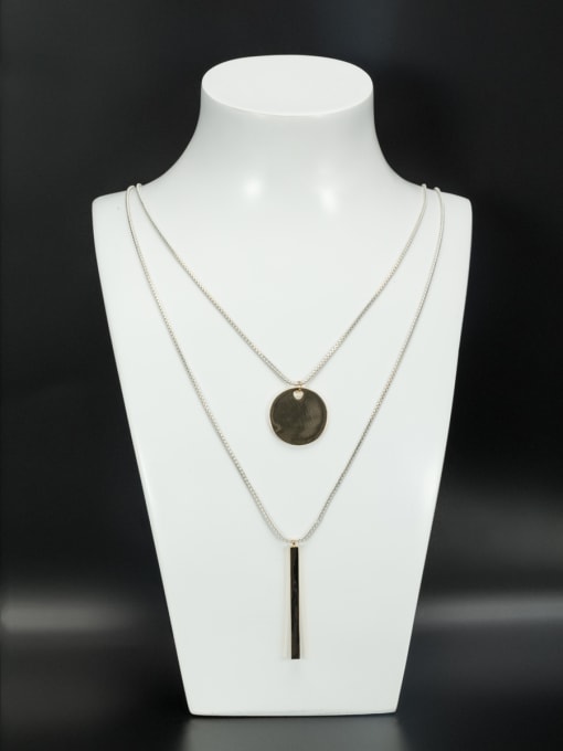 Lauren Mei Round style with Gold Plated Necklace 0