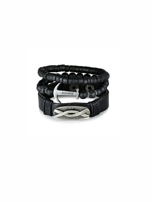 Hand OMI New design Charm Beads Bracelet in Black color 0