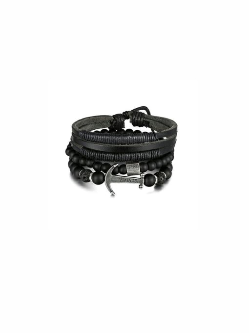 Hand OMI Black color Charm Beads Bracelet 0