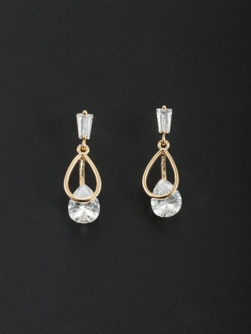 Cubic Y80 Blacksmith Made Gold Plated Zircon Drop drop Earring 0