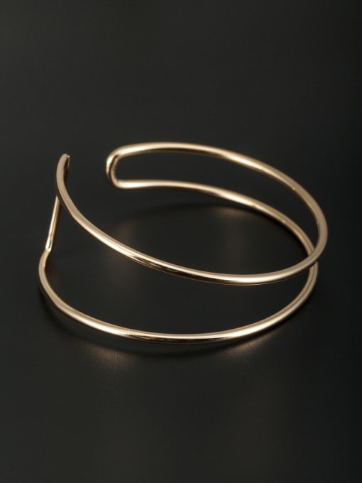 Cubic Y80 Blacksmith Made Gold Plated  Bangle 0