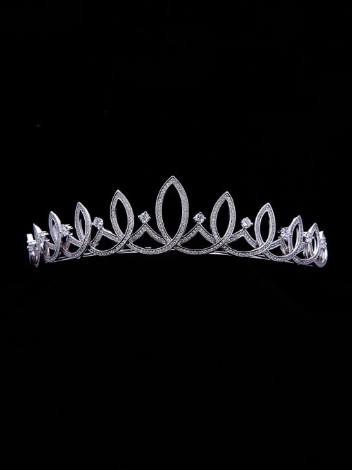 Bride Talk Model No TR15020 style with Platinum Plated Zircon Wedding Crown 0