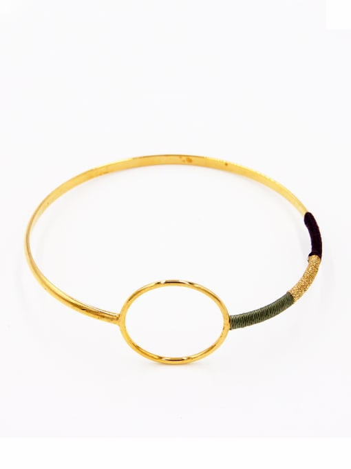 Lang Tony Round style with Gold Plated  Bangle