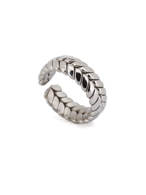 David Wa New design Silver-Plated Titanium Personalized Band band ring in Silver color 1