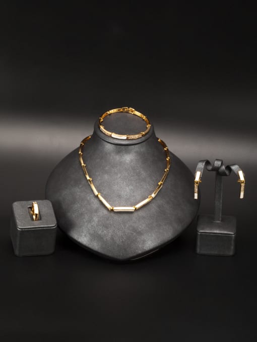 Sophie Fashion Gold Plated Zinc Alloy Personalized 4 Pieces Set 1