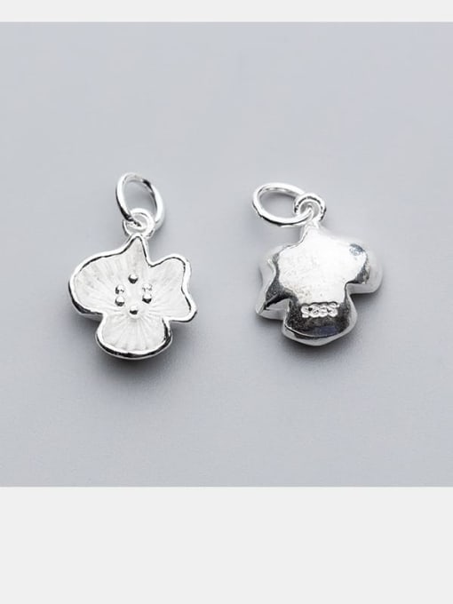 FAN 925 Sterling Silver With  Minimalist Flower Pendant  DIY Jewelry Accessories 3