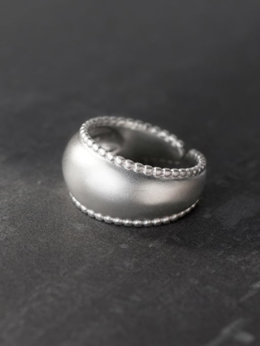 S925 Silver Ring 925 Sterling Silver Irregular Minimalist Band Ring