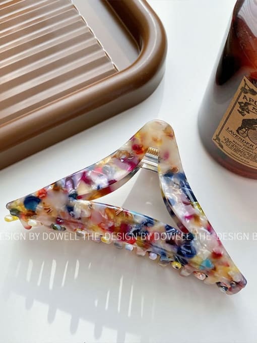 Mixed color 11cm Cellulose Acetate Trend Geometric Alloy Jaw Hair Claw
