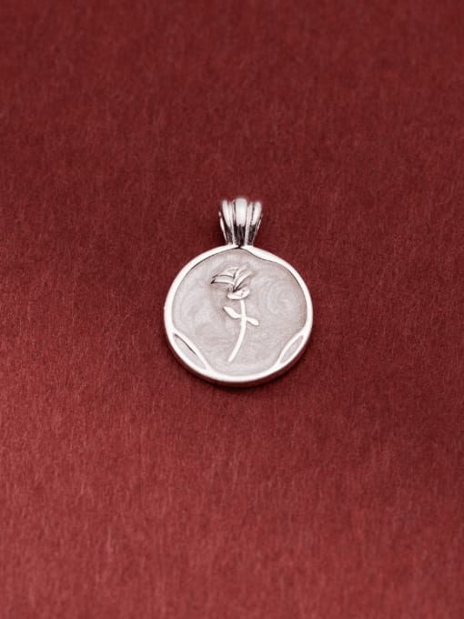 Rosh Flower 925 Sterling Silver Minimalist Pendant 0