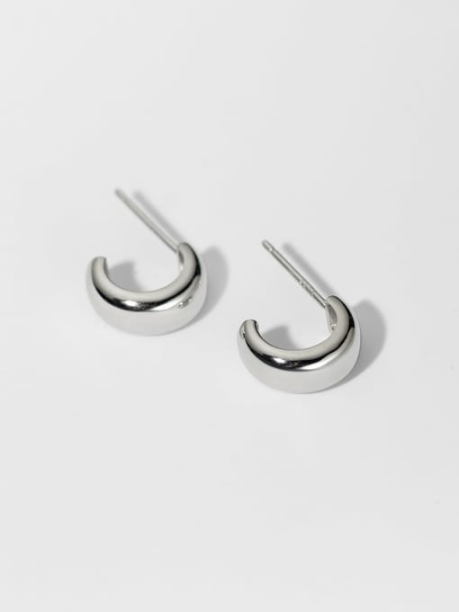 Rosh 925 Sterling Silver Geometric Minimalist Stud Earring 3